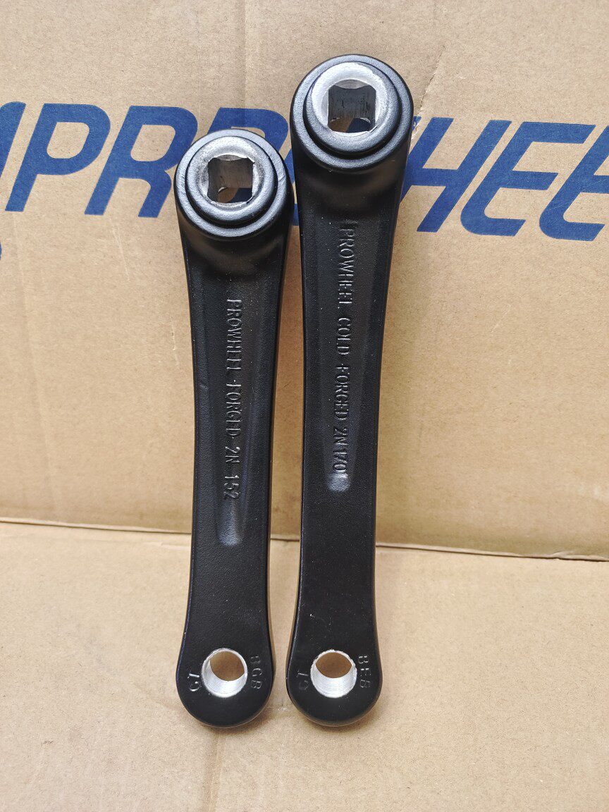 Cocok untuk satu suku cadang engkol kiri dari cakram gigi Haomeng, engkol kiri sepeda dari paduan aluminium 170 152mm lubang persegi.