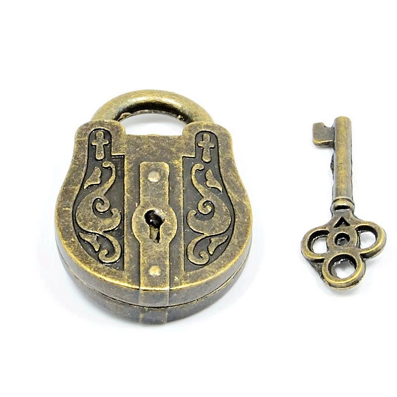 Cerradura y llave rompecabezas de Metal Vintage Intelligencia IQ juguetes para adultos niños rompecabezas Juguettes para autismo Y TDAH
