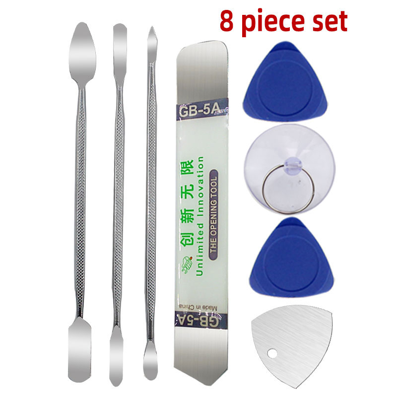 8 ชิ้น, คอมพิวเตอร์โทรศัพท์มือถือแท็บเล็ตเครื่องใช้ไฟฟ้า Pry Bar Multi-Purpose Manual Disassembly เครื่องมือ Bimetallic HEAD สะดวกยิ่งขึ้น