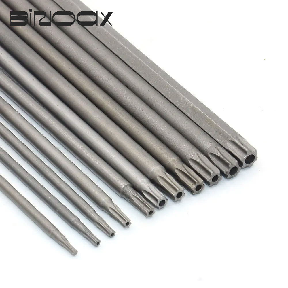 Binoax-Juego de destornilladores magnéticos a prueba de manipulaciones, brocas de destornillador de cabeza plana hexagonal Torx, 50/75/100/150mm