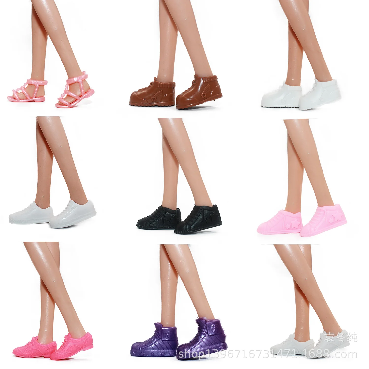 Schuhe für 30 cm große Puppe 1/6