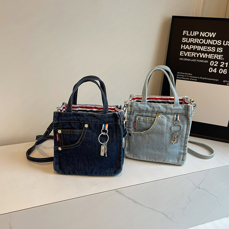 Damskie torebki crossbody, kreatywne retro, sprane jeansy, personalizowane, modne, uniwersalne torebki, wysokiej jakości torby na ramię dla dziewczyn.