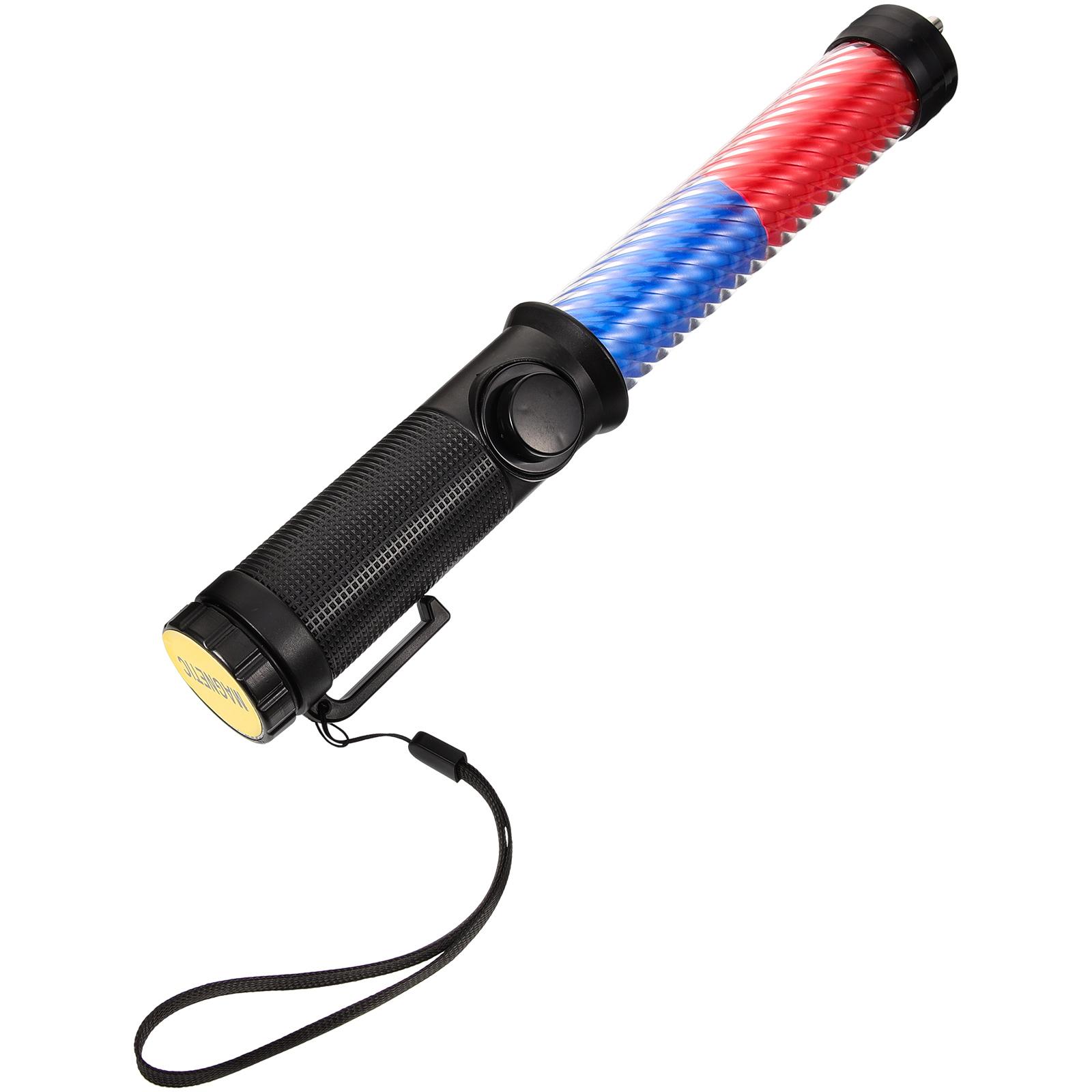1pc Led Beacon Strobe Flashlight Safety Warning Light Roadside Beacon Signal Stick With Magnetic Tail Metal Hook