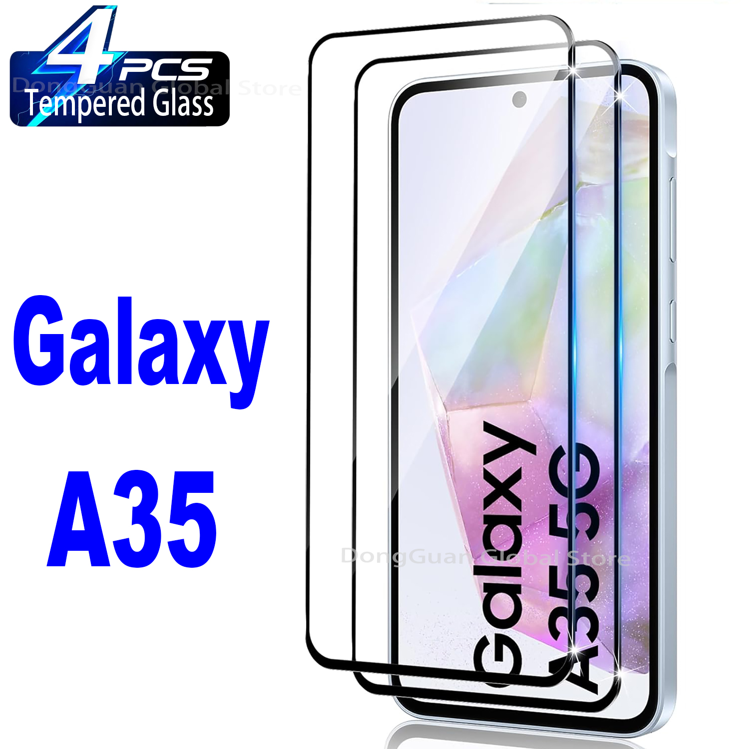 Per Samsung Galaxy A35 5G Pellicola proteggi schermo balistico in vetro temperato