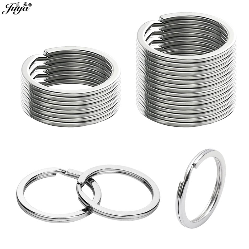 10pcs/lot 30mm Split Key Ring High Quality Electroplated Process Keyrings For Jewelry Making Accessories DIY Keychains Supplies