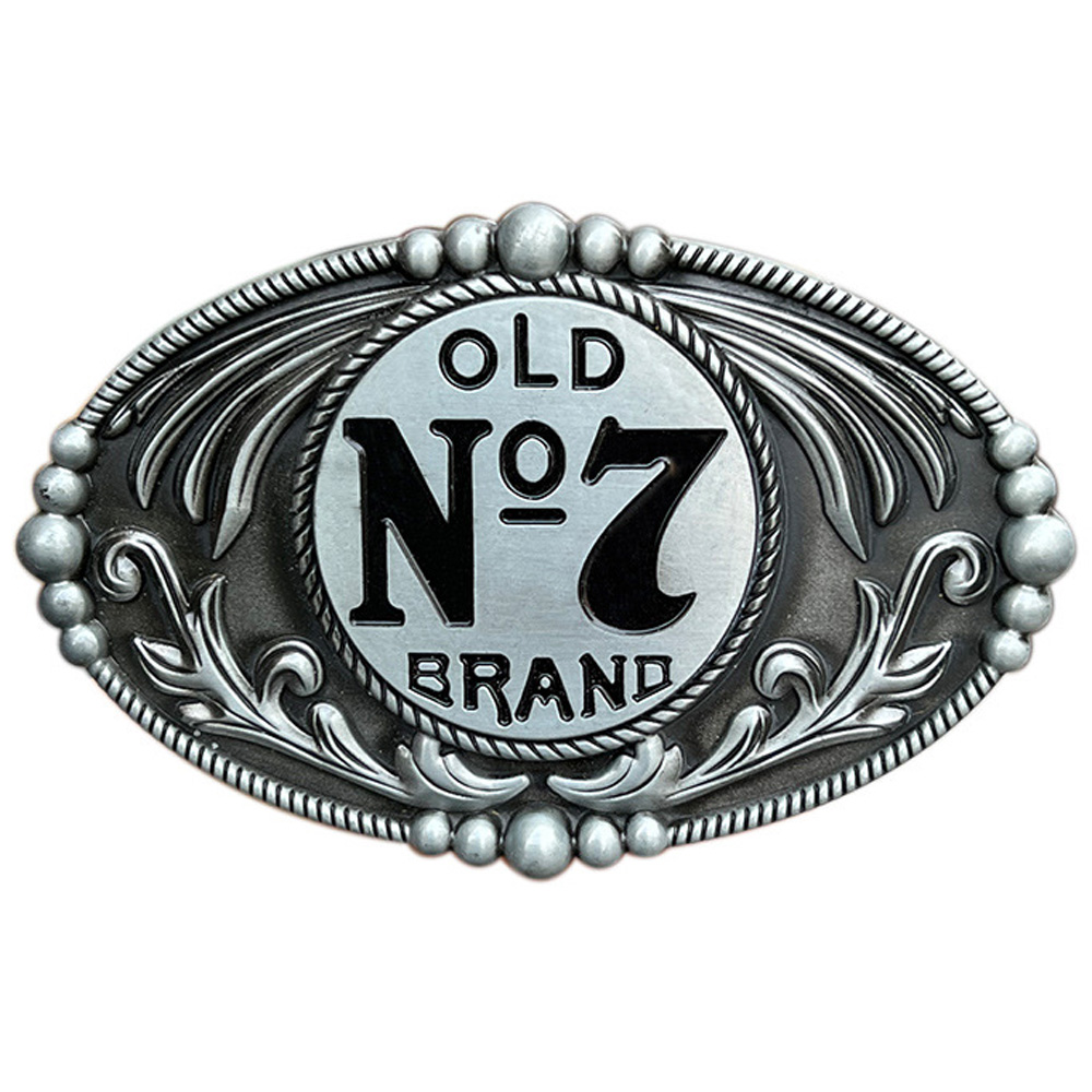 Cheapify Dropshipping Oval Beer Old Brand Design Men Belt Buckle Western Cowboy High Quanlity Metal Hebilla Cinturon Hombre