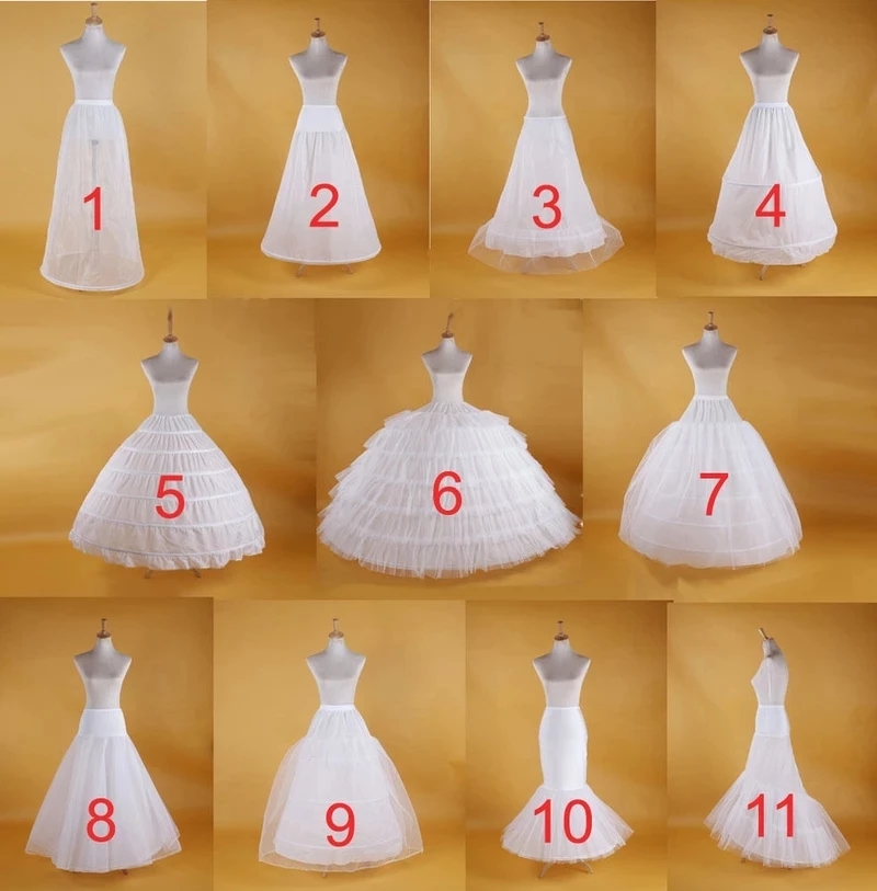 Puffy เจ้าสาวงานแต่งงาน Petticoat กระโปรงพรหม 6 Hoop กระโปรง Crinoline Slip แฟนซีที่กําหนดเอง