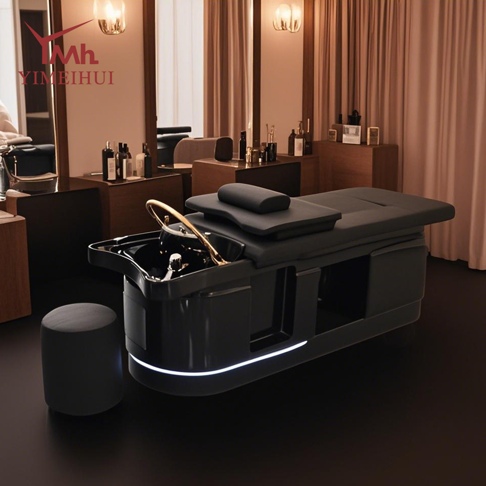 Japans hoofdspobed met watercirculatie en begassing voor salon, spa-haarwasmassagebed, 1 jaar garantie