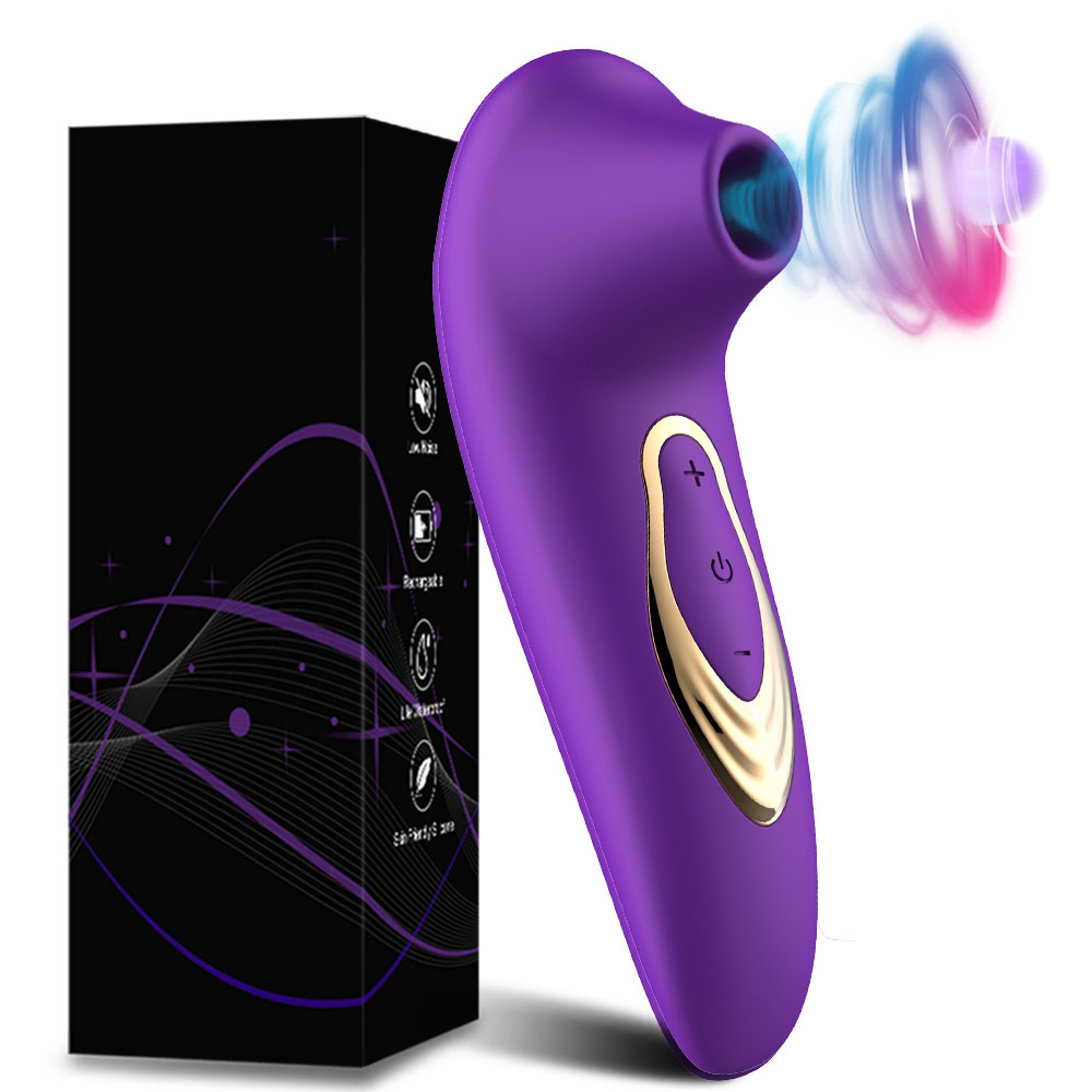 Vibrator Pengisap Klit Kuat Puting Klitoris Mengisap Lidah Bergetar Oral Menjilati Masturbator Vagina Mainan Seksi untuk Wanita Dewasa