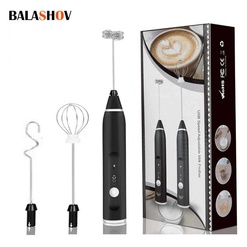 Sữa Frothers Điện Không Dây Cầm Tay Với USB Điện Mini Cà Phê Đánh Trộn Cho Cà Phê Cappuccino Kem