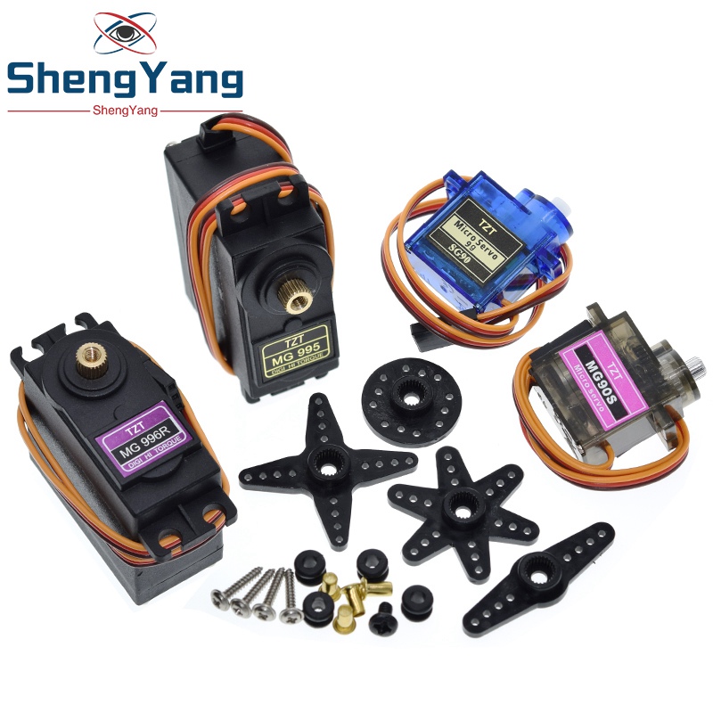 SG90 SG92R MG90S MG995 MG996 Servo engranaje de Metal para modelo de helicóptero barco para Arduino UNO DIY brazo mecánico MG946R MG945R MG996R