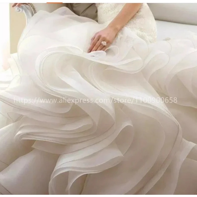 5 metros nuevo de alta calidad cifrado y espesar tela de Organza mate satén vestido de novia tela estilo diseñador accesorios de tela