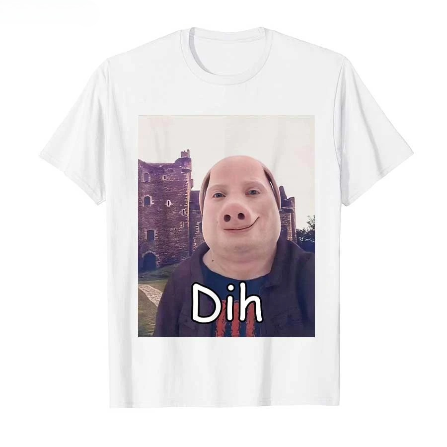 T-shirt divertente John Pork Dih per donna, maglietta estiva a maniche corte, top streetwear Harajuku