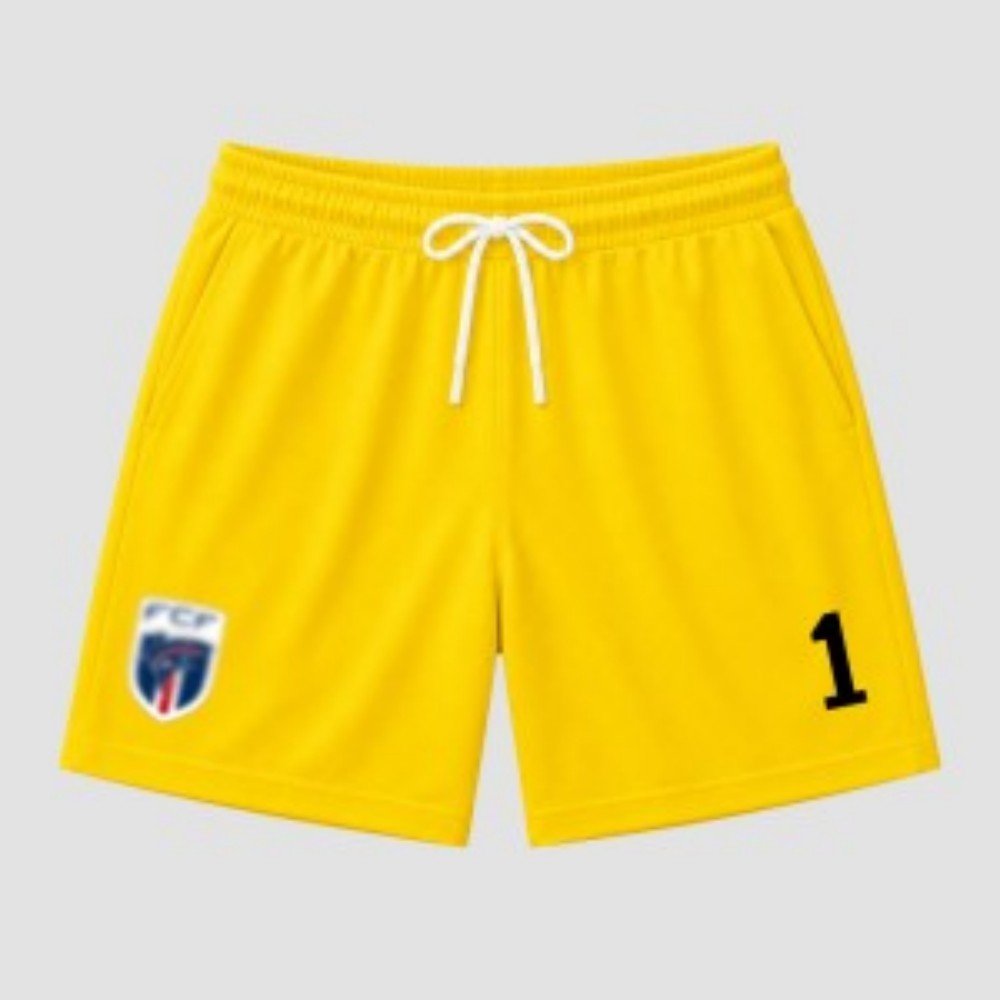 Cape Verde VOZINHA No.1 Goalkeeper Fan Sports Shorts Unisex Quick Dry Soccer Football Training Shorts Elastic Waist with Pockets
