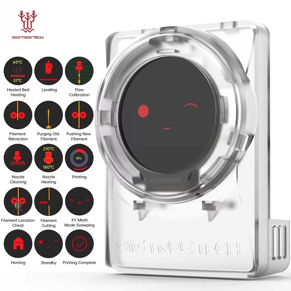BIGTREETECH Panda Knomi Scherm Aanpassen UI OTA Firmware Real-Time Updates Voor Bambu Lab P1 A1 X1 A1 MINI Panda Tak