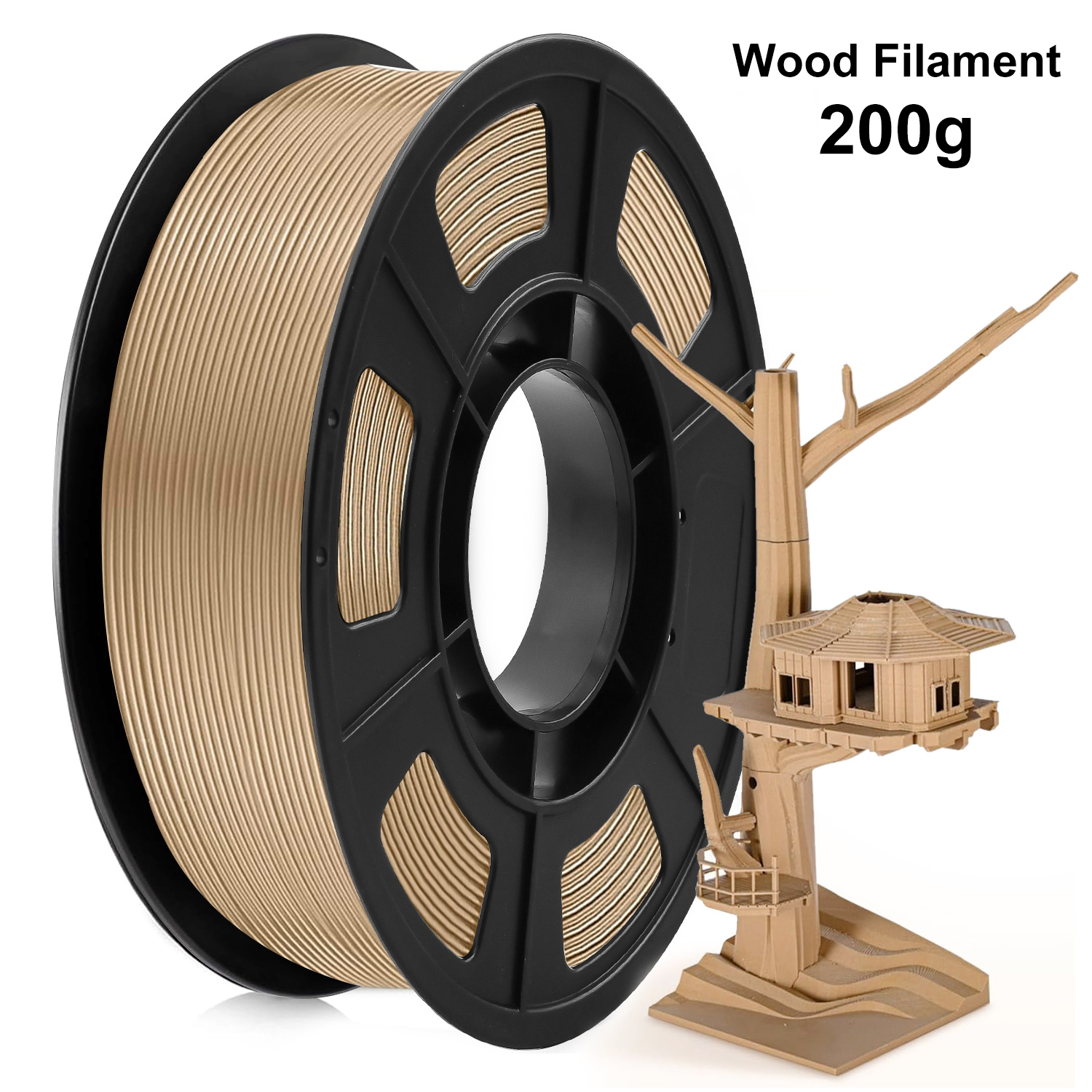 200G Wood PLA Filament 1.75mm Β±0.03mm For FDM 3D Printer And Pen High Quality Bubble Free Fast Shipping