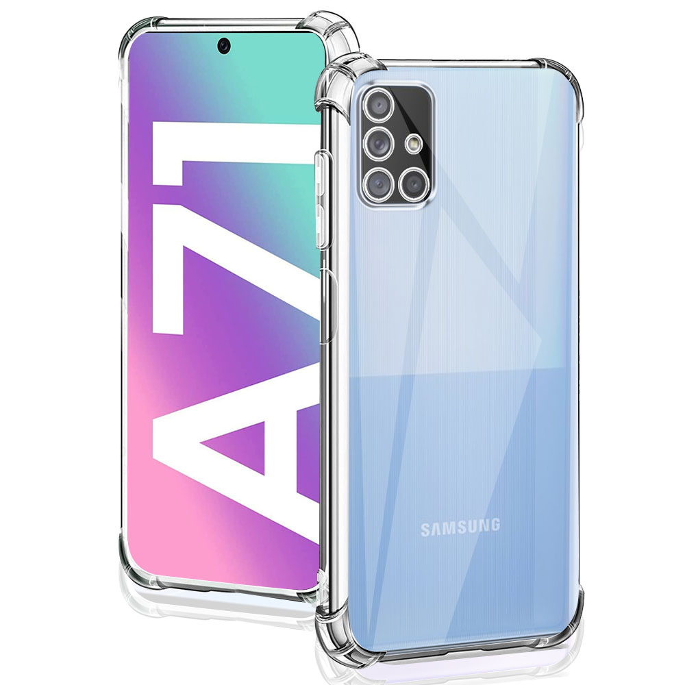 Para Samsung Galaxy A71 4G Funda de silicona suave a prueba de golpes transparente para Samsung A71 Funda transparente para Samsung A71 Funda Coque