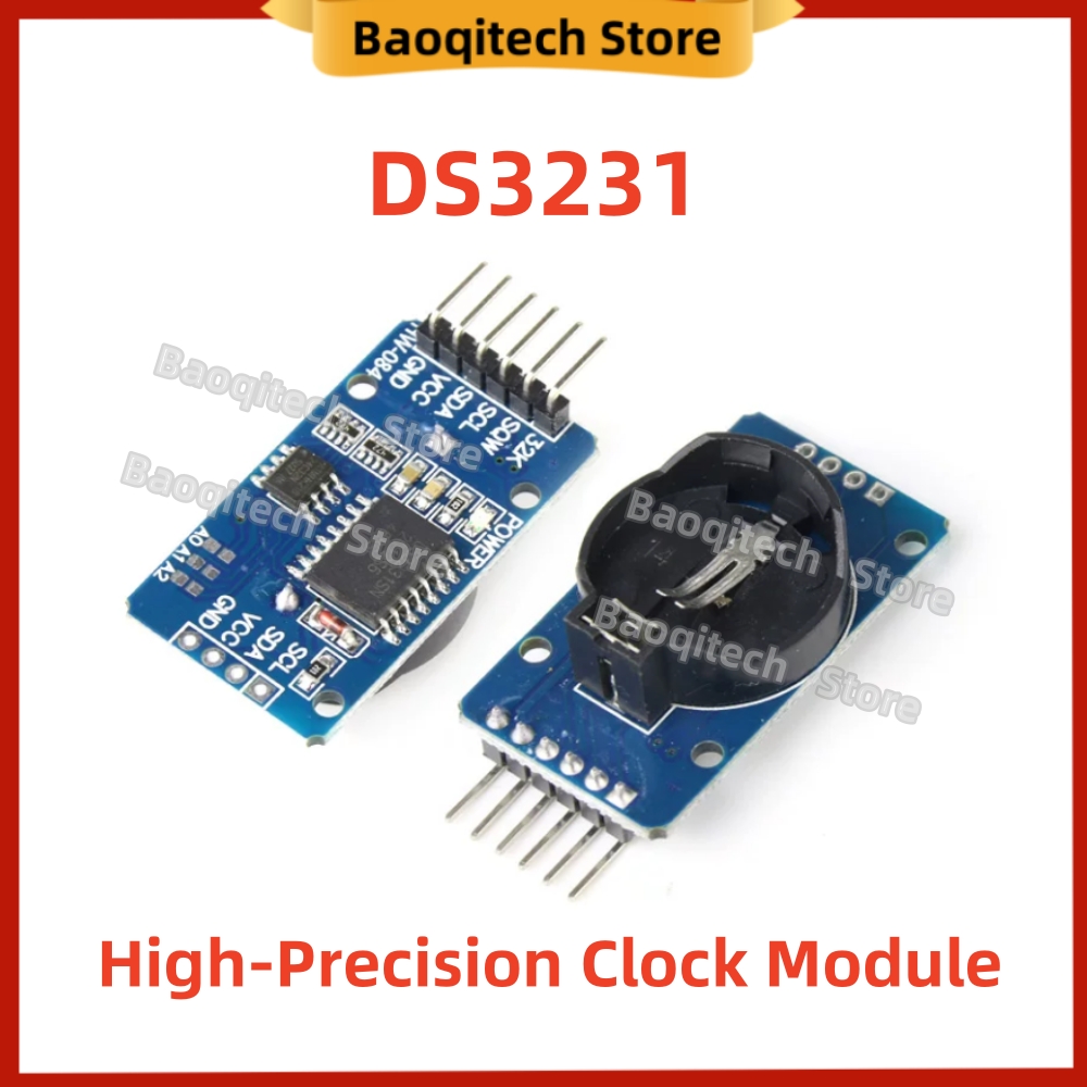 1-20PCS DS3231 DC 3.3V-5V High Precision Clock Module IIC Memory Module with AT24C32 Memory and RTC I2C Interface for Real-Time