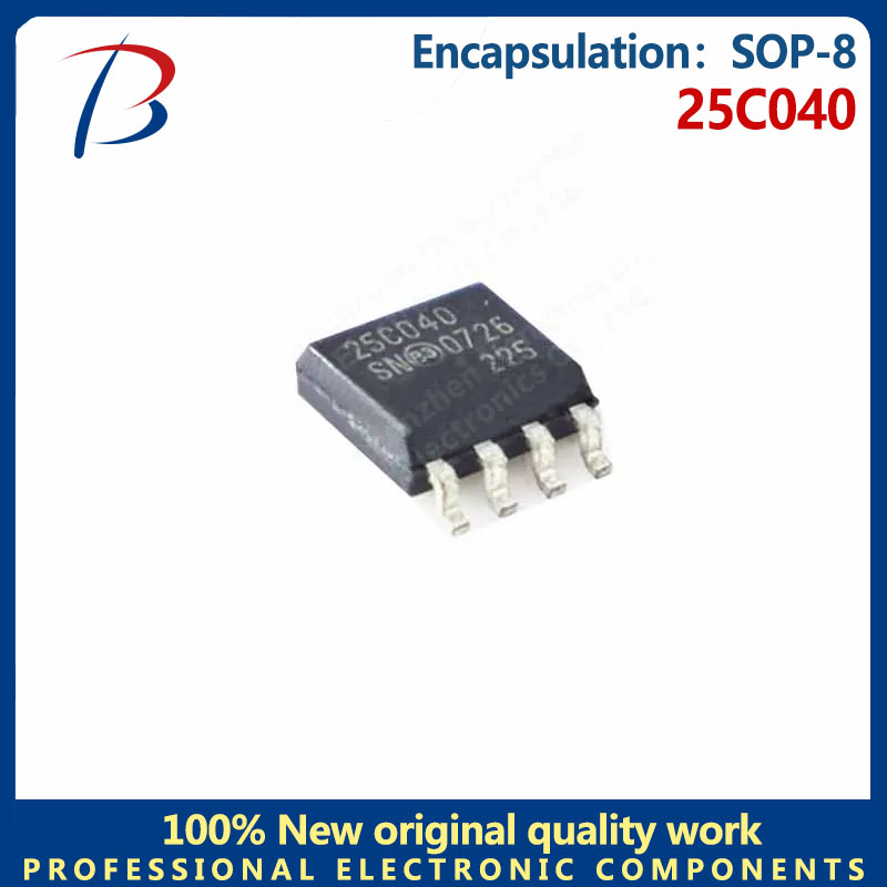 5 piezas de memoria de solo lectura programable y borrable eléctricamente 25C040 patch SOP-8