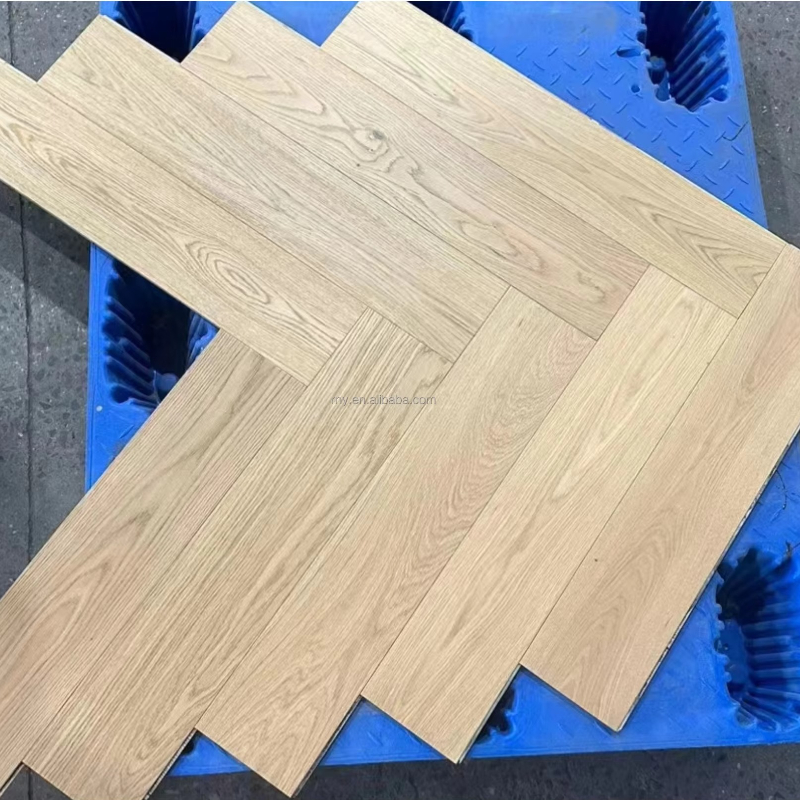 Customized version oak engineered wood floor ABC grade natural herringbone modern minimalist style hardwood floor