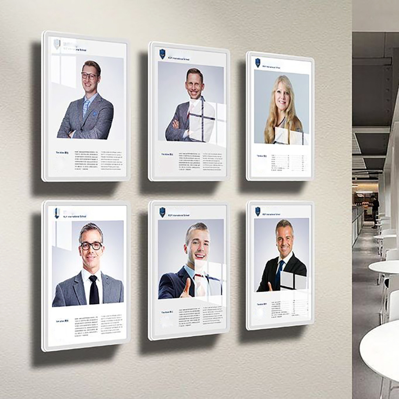 A4/A5 Display Pendurado Placa de Parede Billboard Acrílico Suspensão Poster Frame Parede para Apresentação Empresa