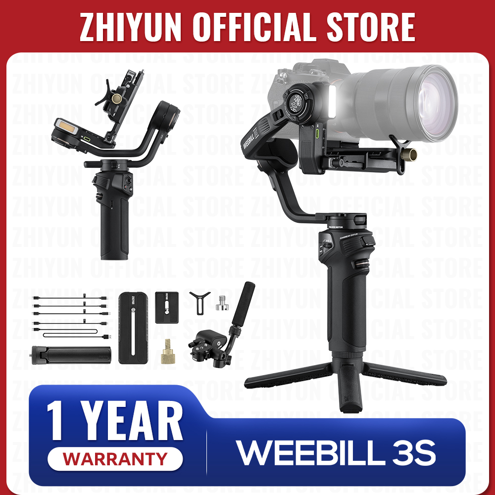 Официальный стабилизатор для камеры Weebill 3S ZHIYUN, 3-осевой ручной стабилизатор для беззеркальных камер DSLR для Sony Canon Panasonic Nikon