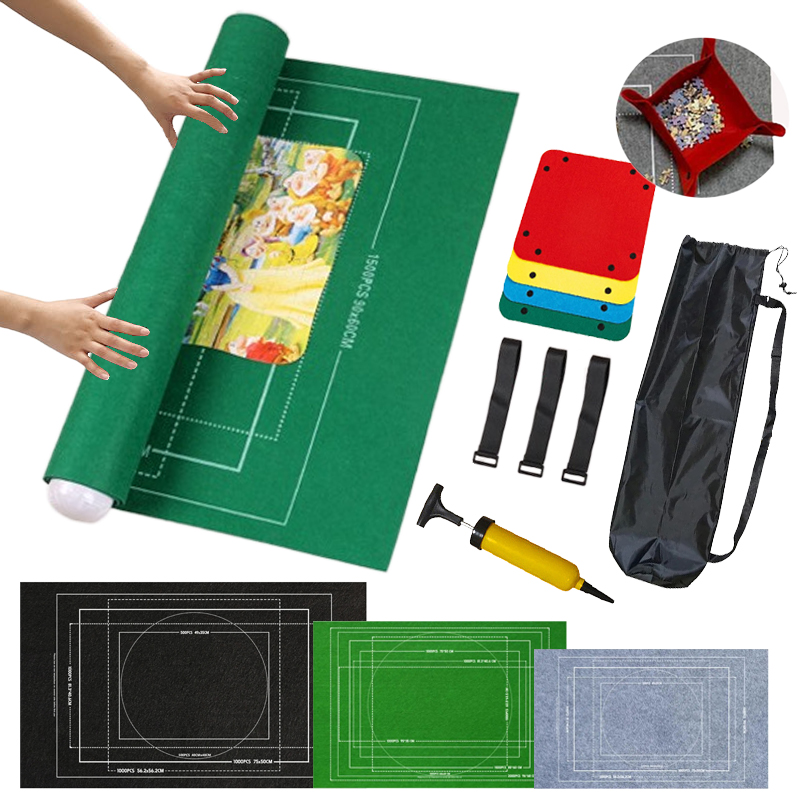 Puzzle Storage Blanket Children Puzzle Toys Multiple Specifications with Bag Portable Parent-child Early Education Gifts TMZ