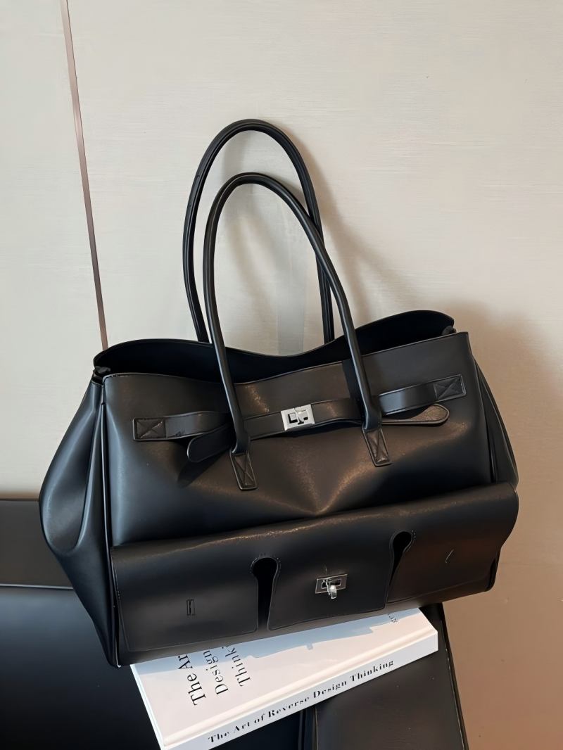Cgc saco casual grande capacidade sacolas simples bolsa de viagem feminina couro do plutônio designer marca luxo feminino bolsa ombro