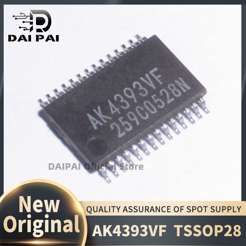 (5-20 stuk) 100% Nieuwe originele AK4393VF AK4393 AK4393VF-E2 TSSOP28 Chipset