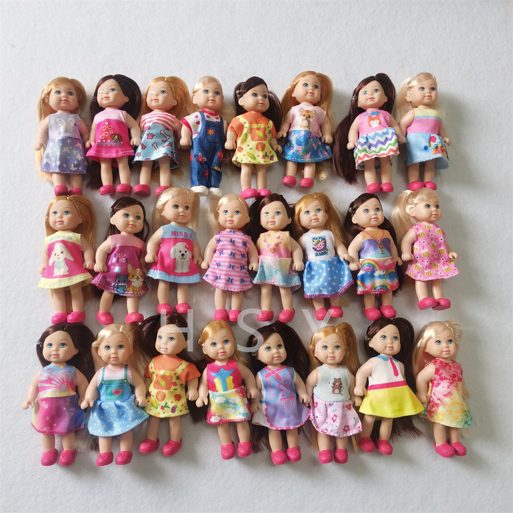 Set multi stile con mini bambole opzionali di palmo, giocattoli per giocatori di ragazze, regali