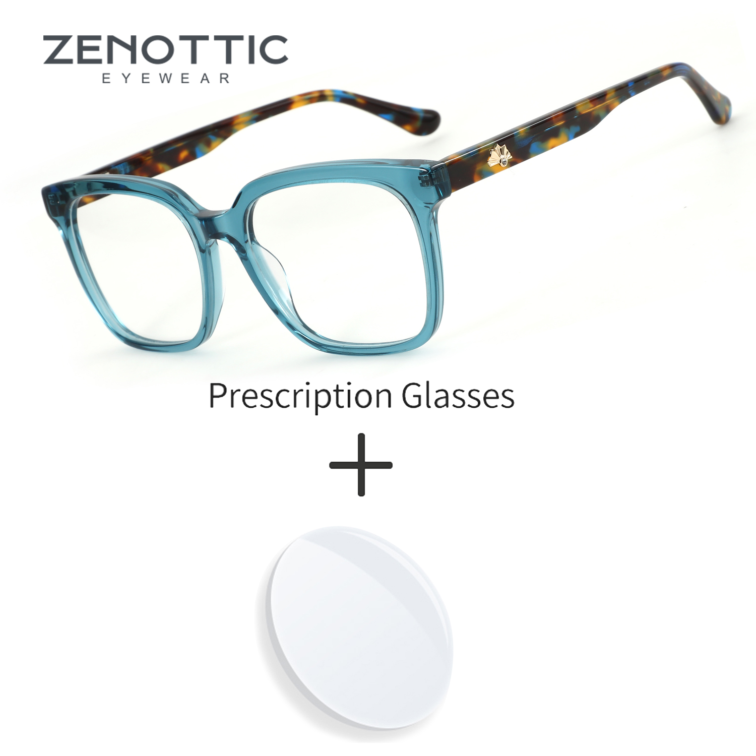 ZENOTTIC большие квадратные очки по рецепту весенние очки для близорукости ручной работы ацетатные прогрессивные очки для женщин меня