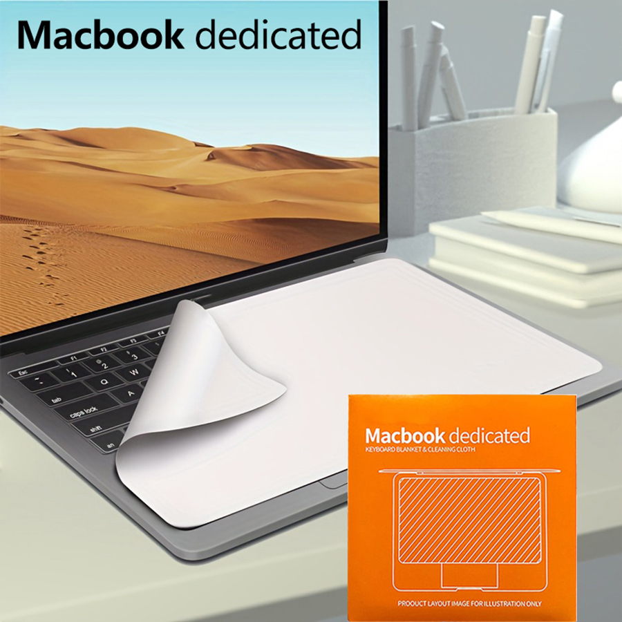 Notebook Palm Keyboard Blanket Cover Microfiber Dustproof Protective Film Ściereczka do czyszczenia ekranu laptopa MacBook Pro 13/15/16 cali