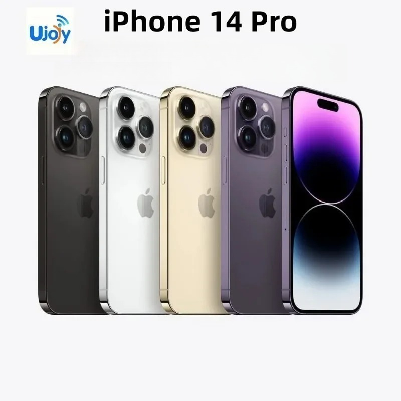 Apple iPhone 14 Pro 5G |   Pantalla OLED de 6.1 Pulgadas |   6GB de RAM 128/256GB |   Face ID + Chip NFC A15 |   Teléfono Inteligente Desbloqueado - Teléfonos Reacondicionados