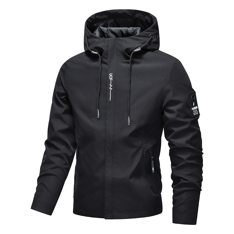 Veste imperméable et coupe-vent légère à capuche pour homme 2026 – Idéale pour la randonnée et les activités de plein air
