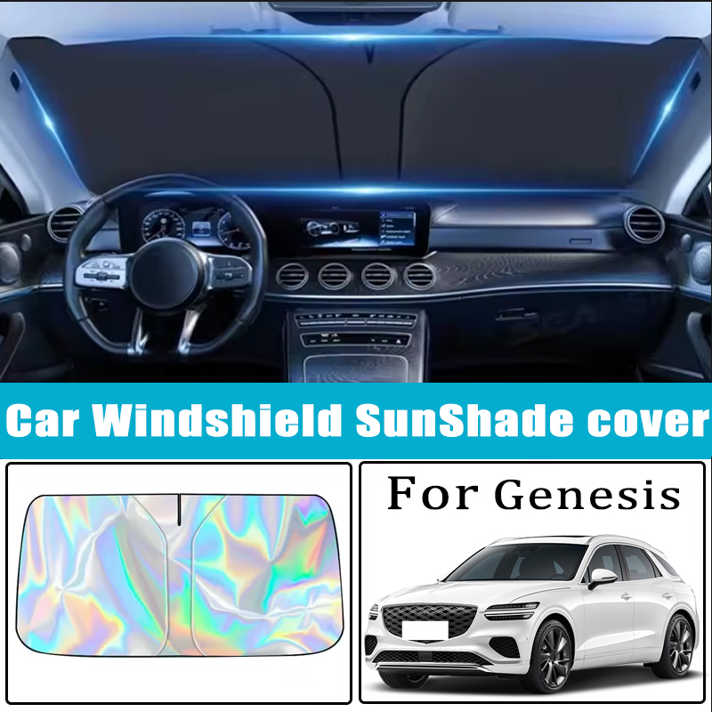 Auto-Windschutzscheiben-Sonnenschutz für Genesis G70 G80 G90 GV60 GV70 GV80 Frontscheiben-Sonnenschutz Wärmeisolierung Auto-Zubehör