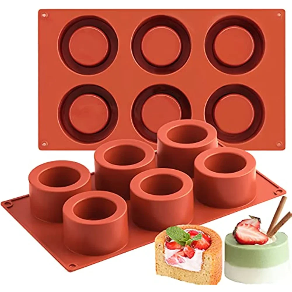 Moule à gâteau rond en Silicone, moules de décoration de gâteaux, outils de cuisson pour gâteaux, Mousse, savon, plateau à gâteaux 3D, poêle de cuisine
