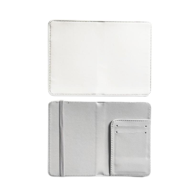 20 unids/lote PU sublimación funda para pasaporte en blanco DIY porta pasaporte de viaje con fundas de billetera para regalos