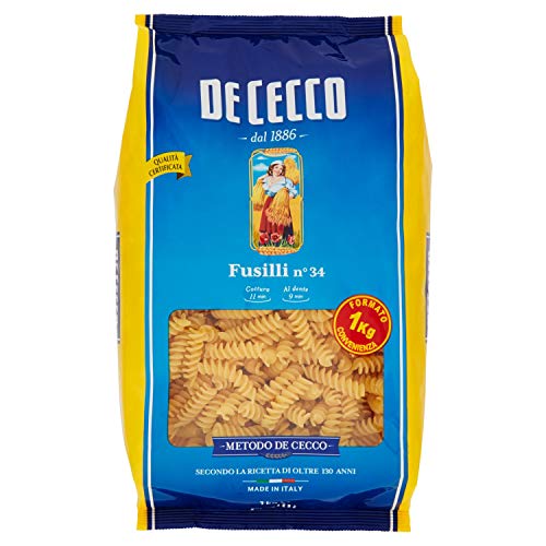 De Cecco-034 Fusilli - 5 peças de 1 kg [5 kg]
