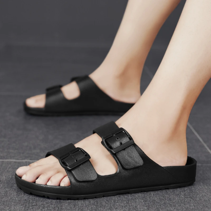 Брендовые женские и мужские тапочки, мягкие сандалии, лето 2029, женская пляжная повседневная обувь, шлепанцы из ЭВА, оригинальные мужские шлепанцы, мужские сандалии