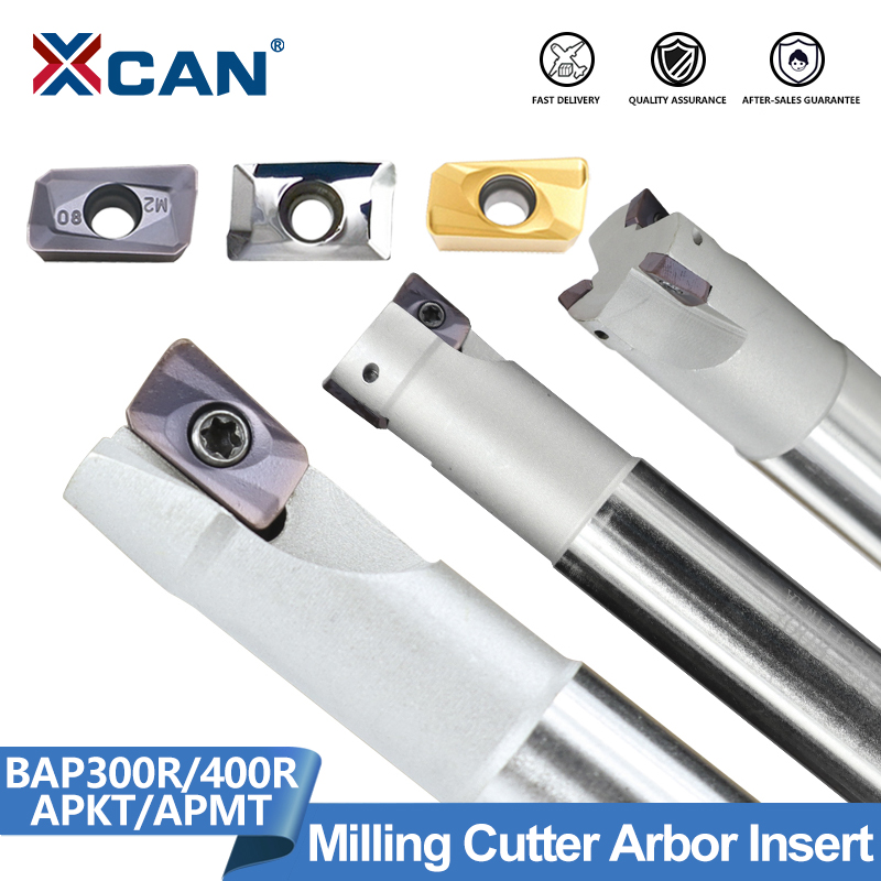 XCAN เครื่องกัด BAP400R BAP300R 1/2/3T ที่ยึดเครื่องมือ10ชิ้นเครื่องมือกลึงเครื่องมือแทรก APMT1135คาร์ไบด์ APKT1135PDFR