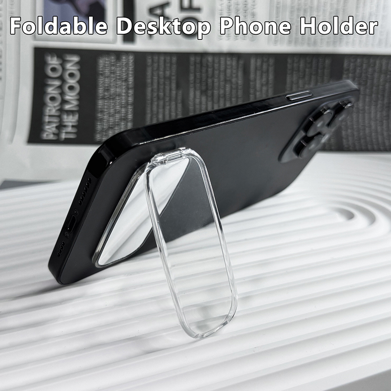 Supporto universale per telefono cellulare da 2 pezzi Supporto per telefono pieghevole Staffa da tavolo per telefono con stick posteriore con specchio per IPhone Xiaomi Samsung