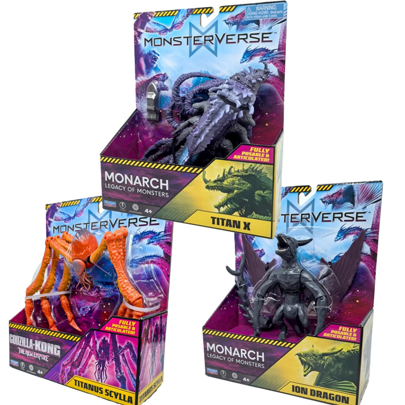 Speelkameraadjes Godzilla Vs Kong Anime Action Figure Ion Dragon TITAN X Scylla Model Speelgoedcollectie Ornamenten Geschenken