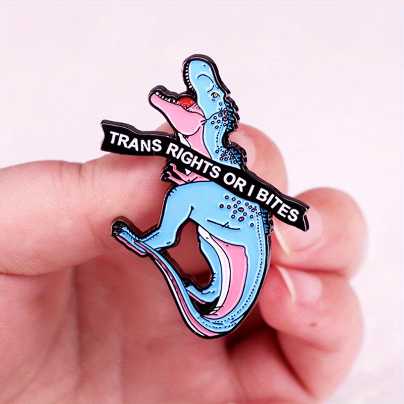 Funny Creative Colors Tyrannosaurus Rex Chest Needle Brooch Animal Badge Decoration Accessories