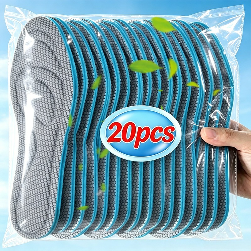 10/20 Stuks Memory Foam Orthopedische Inlegzolen Schoenen Mannen Vrouwen Nano Antibacteriële Ontgeuringseffect Binnenzool Zweet Absorptie Running Kussen