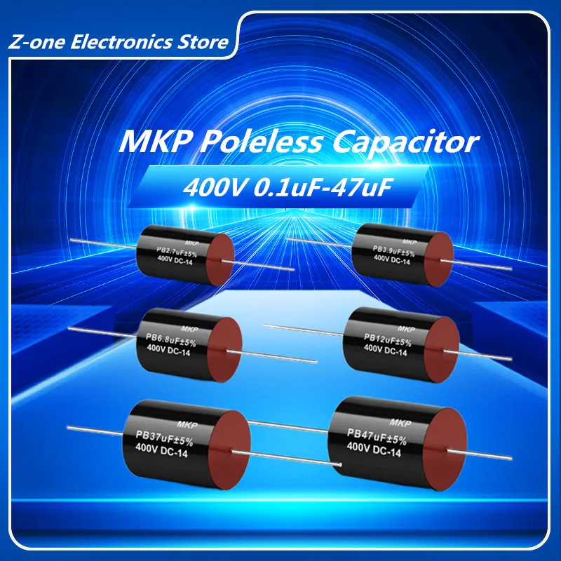 5 uds 0,22 UF-47 UF 400V SCR polipropileno MKP Tweeter sin polaridad altavoz condensador divisor de frecuencia 400V2.2/3,3/4,7/6,8/10UF