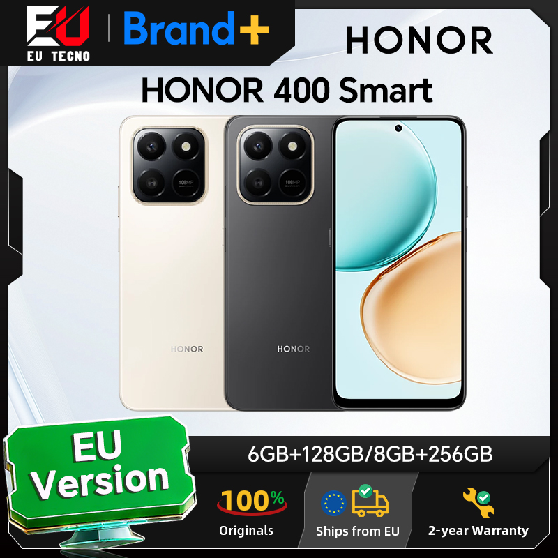 HONOR 400 Smart 4G, Versión Global, Teléfono Inteligente 4G, Cámara Principal de 108MP, Batería de 6500mAh, Pantalla de 6.77" y 120Hz, Procesador Octa-Core