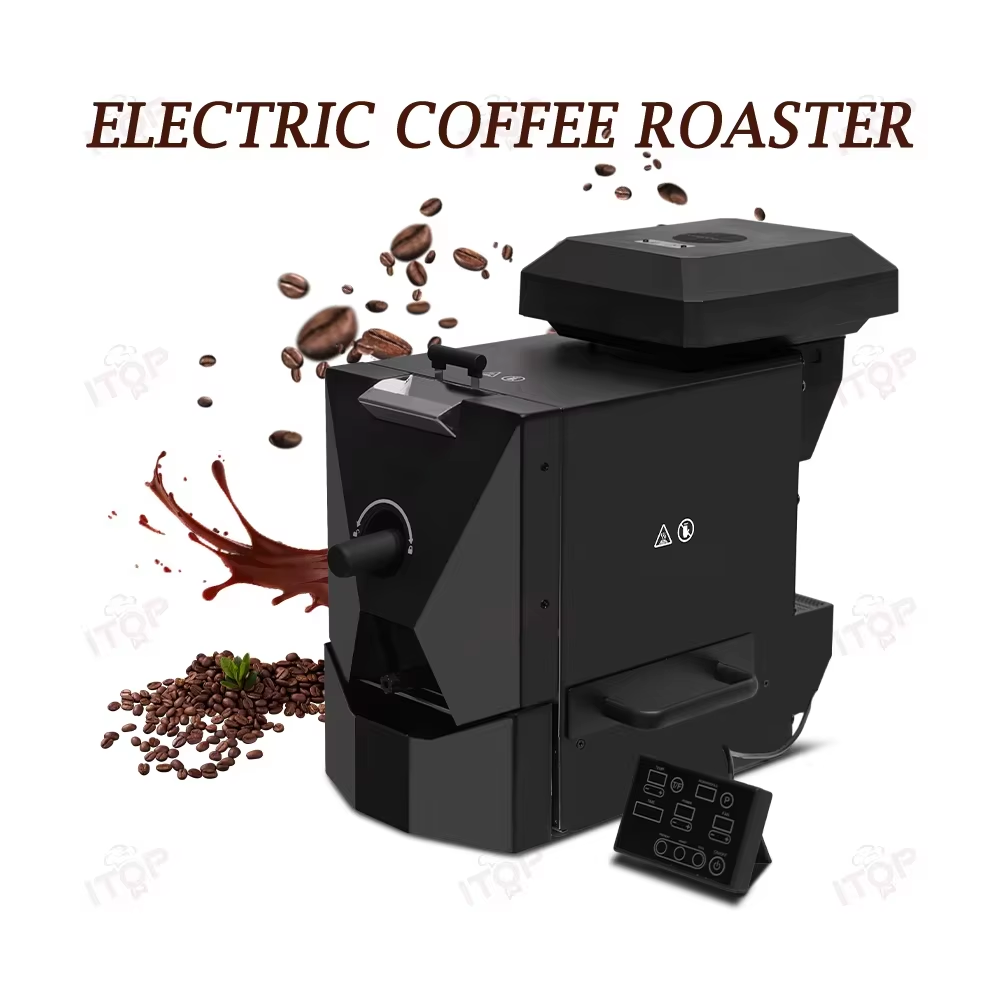 ITOP CBR-tostador eléctrico de granos de café, tostador comercial, máquina tostadora automática con 3 curvas para hornear, secador de granos, 110V, 220V