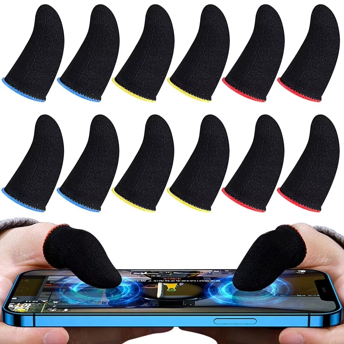 Gaming Vingerhoesjes Ademend Voor PUBG Games Anti-Zweet Touchscreen Vingerbeschermers Gevoelige Mobiele Touchscreen Handschoen