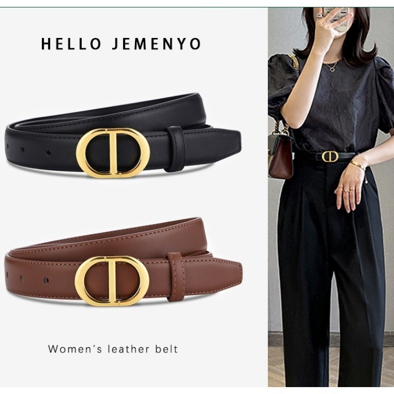 Cinto elegante, simples e versátil, acessórios decorativos femininos, cinto para jeans