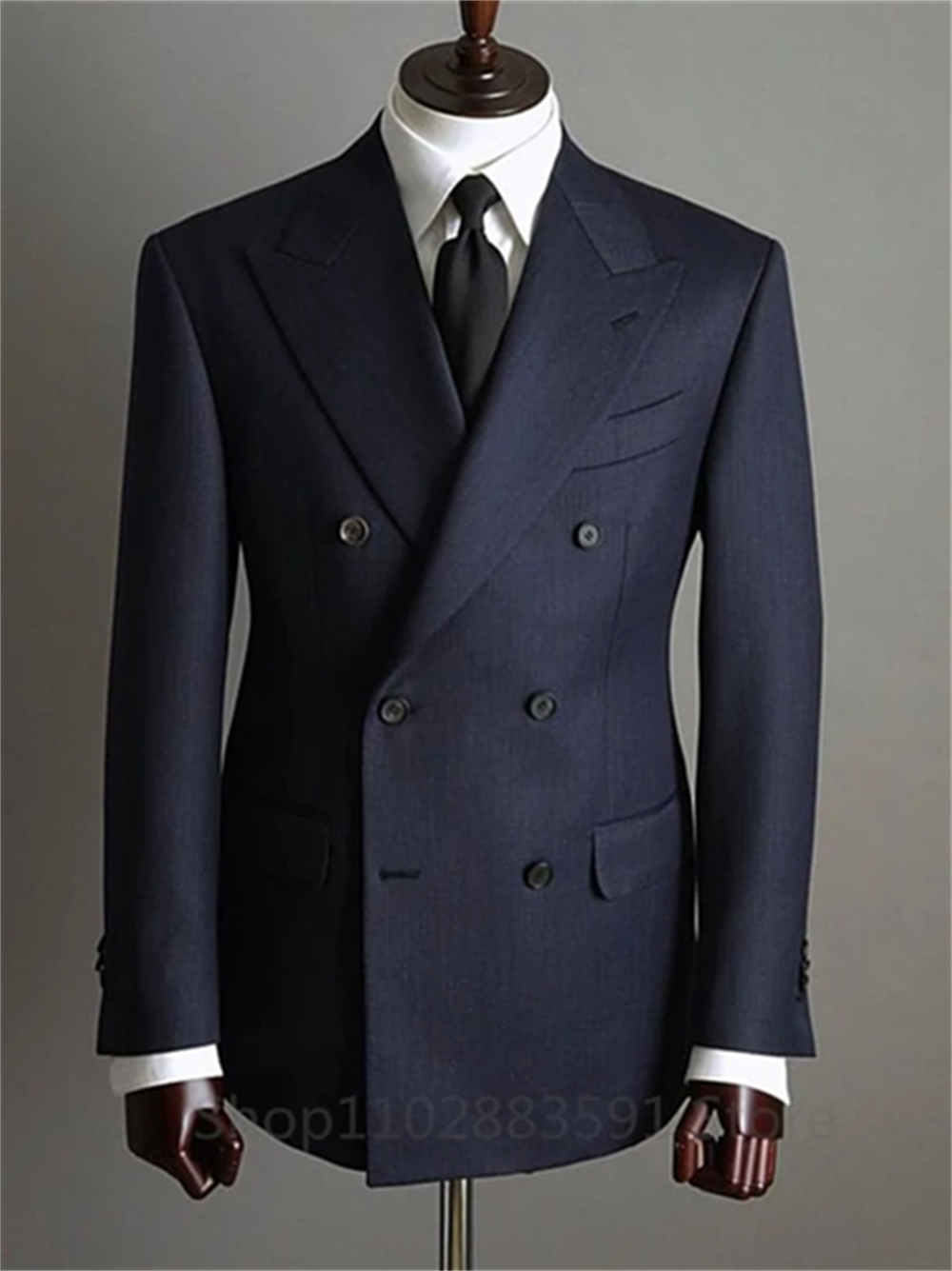 Smoking 2 pièces à double boutonnage pour hommes avec revers à pointe, blazer et pantalon, olympiques de marié, smoking formel, fête de mariage, mode